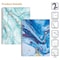 Better Office Products Spiral Notebooks, College Rule, 100 Sheet, 10.5in. x 8in. Abstract Fashion Marble Design Covers, 2PK 25702 - alternate 4